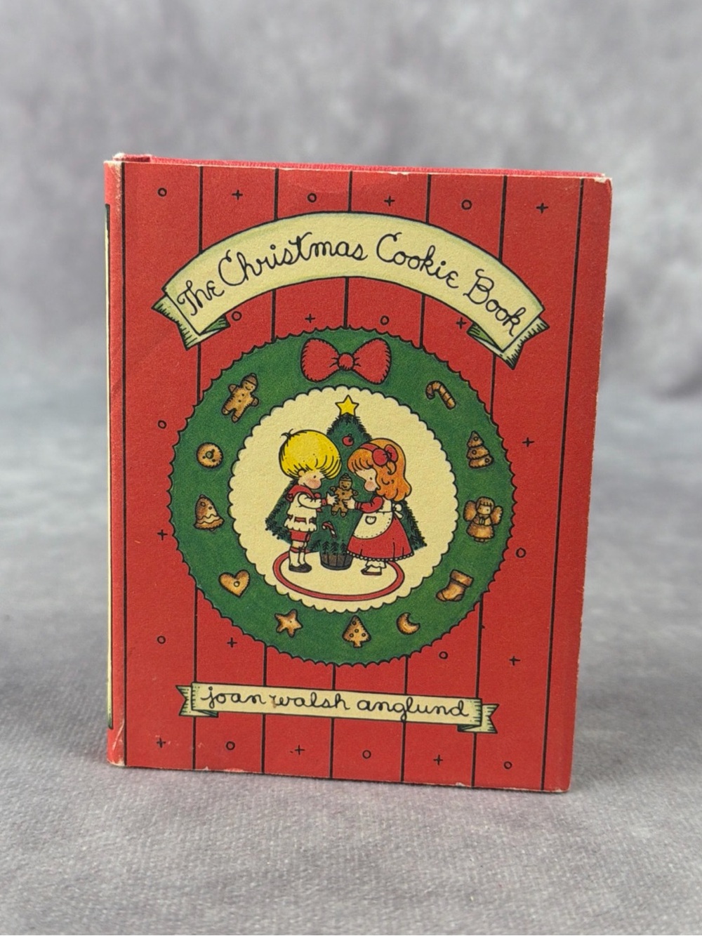 1977 Christmas Cookie Book Mini Illustrated Hardcover Anglund Dust Jacket